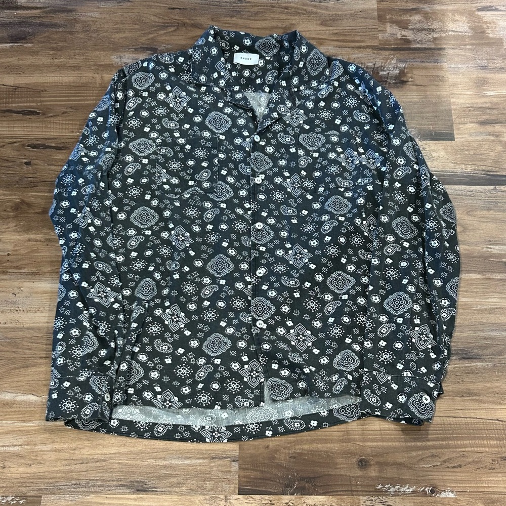 Rhude Bandana Long Sleeve Shirt! Size XL! - Picture 1 of 4